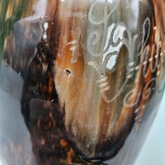 Brush McCoy Pottery Onyx line Vase Jug Flow Browns Art Line Chicago 1933 - Picture 9 of 13